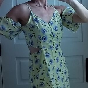 Yellow Floral Dress